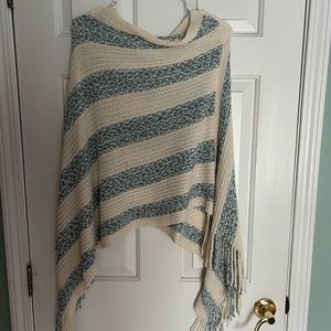 Poncho.  Multi color.  One size.